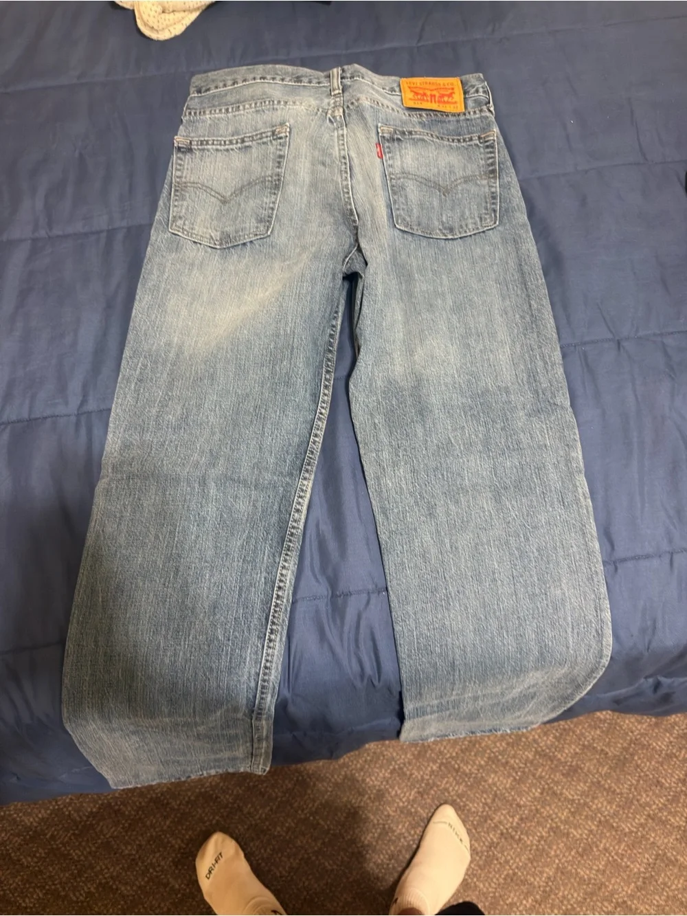Levi's Light Blue Relaxed Straight Jeans